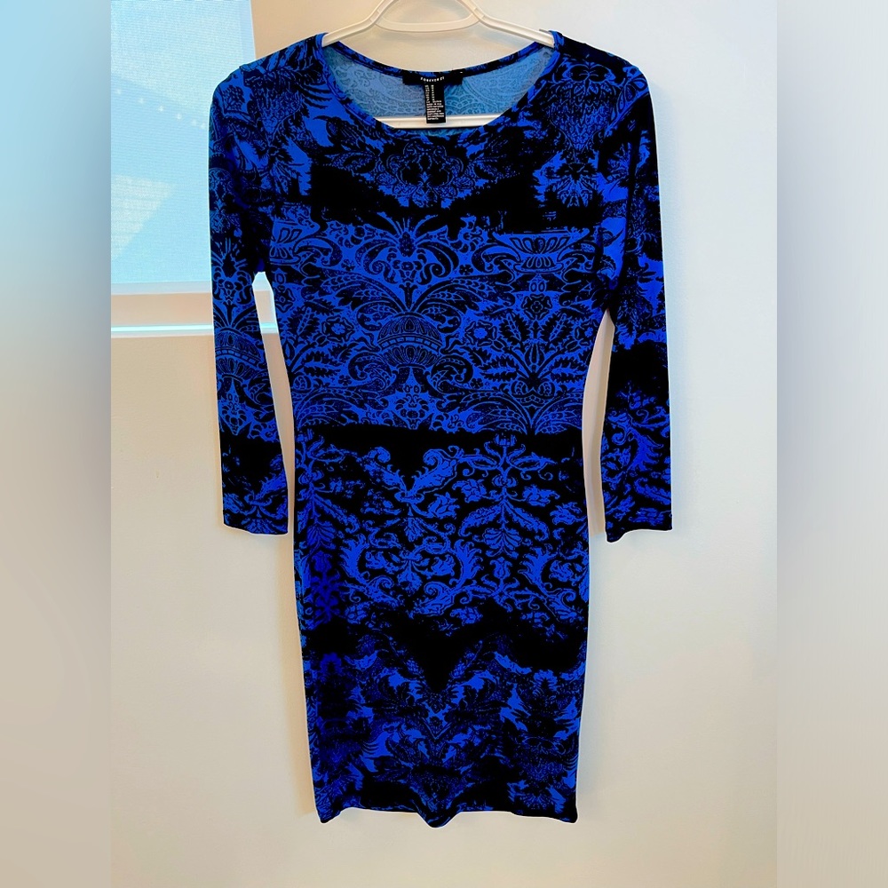 Blue and Black dress